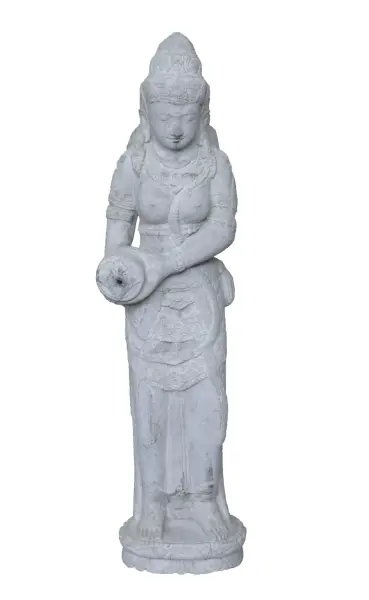 Product image 1 of the product “Standing Dewi Sri, cast stone, 123cm height, Natural ”
